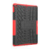 Bandprofiel hoes grip kickstand TPU kunststof geschikt voor iPad 10.2 inch - Rood