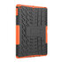 Bandprofiel hoes grip kickstand TPU kunststof geschikt voor iPad 10.2 inch - Oranje