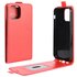 Flip case kunstleer hoesje geschikt voor iPhone 12 en iPhone 12 Pro - rood