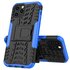 Shockproof schokabsorberend TPU hoesje geschikt voor iPhone 12 en iPhone 12 Pro - zwart met blauw