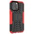 Shockproof TPU met stevig hoesje geschikt voor iPhone 13 Pro - Rood en zwart