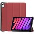 Trifold hoes geschikt voor iPad mini 6 (2021) &amp; iPad mini 7 (2024) - rood