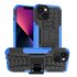 Shockproof Kickstand anti-slip kunststof en TPU hoesje geschikt voor iPhone 14 - blauw