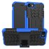 Blauw zwarte hybride standaard case geschikt voor iPhone 7 8 SE 2020 SE 2022 hoesje cover shockproof