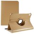 360 Rotating bookcase kunstleer hoes geschikt voor iPad 10e gen 10.9 inch 2022 - goud