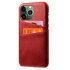 Duo Cardslot Wallet vegan leather hoesje geschikt voor iPhone 15 Pro Max - rood