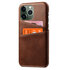 Duo Cardslot Wallet vegan leather hoesje geschikt voor iPhone 15 Pro - bruin