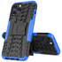 Shockproof kickstand anti-slip kunststof en TPU hoesje geschikt voor iPhone 12 Pro Max - blauw