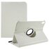 360 Rotating bookcase Vegan Leather hoes geschikt voor iPad 10e gen 10.9 inch 2022 - wit