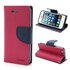 Wallet case roze Mercury Goospery Bookcase hoesje geschikt voor iPhone 5 5s SE 2016 Original Lederen - portemonnee