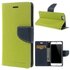 Origineel Mercury Goospery groene wallet Bookcase hoesje geschikt voor iPhone 6 6s lederen - portemonnee