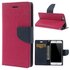 Wallet case roze Mercury Goospery Bookcase hoesje geschikt voor iPhone 6 6s Original Lederen - portemonnee