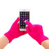 Winter touchscreen handschoenen felroze wol