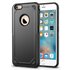 Pro Armor Shockproof geschikt voor iPhone 6 6s hoesje - Protection Case Zwart - Extra Bescherming