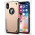 Shockproof Pro Armor geschikt voor iPhone X XS hoesje - Protection Case Goud - Extra Bescherming