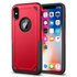 Shockproof Pro Armor geschikt voor iPhone X XS hoesje - Protection Case Rood Red - Extra Bescherming