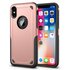 Shockproof Pro Armor geschikt voor iPhone X XS hoesje - Protection Case Rose Gold - Extra Bescherming