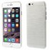 Brushed hardcase geschikt voor iPhone 6 Plus 6s Plus hoesje - Wit