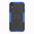 Shockproof Autoband hoesje TPU geschikt voor iPhone XR Case met Standaard - Blauw