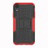 Shockproof Autoband hoesje TPU geschikt voor iPhone XR Case met Standaard - Rood