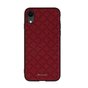 DZGOGO Yago Series Case PU leder stiksel grid geschikt voor iPhone XR - Rood