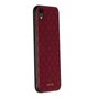 DZGOGO Yago Series Case PU leder stiksel grid geschikt voor iPhone XR - Rood