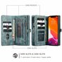 Caseme Retro Wallet splitleder hoesje voor iPhone 12 en iPhone 12 Pro - blauw