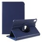 360 Rotating bookcase Vegan Leather hoes geschikt voor iPad mini 6 2021 &amp; iPad mini 7 2024 - blauw