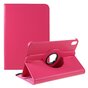 360 Rotating bookcase Vegan Leather hoes geschikt voor iPad mini 6 2021 &amp; iPad mini 7 2024 - roze