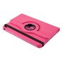 360 Rotating bookcase Vegan Leather hoes geschikt voor iPad mini 6 2021 &amp; iPad mini 7 2024 - roze