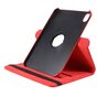 360 Rotating bookcase Vegan Leather hoes geschikt voor iPad mini 6 2021 &amp; iPad mini 7 2024 - rood