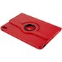 360 Rotating bookcase Vegan Leather hoes geschikt voor iPad 10e gen 10.9 inch 2022 - rood