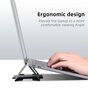 Lichtgewicht Opvouwbare Magnetische Laptop Standaard Inklapbare Design Houder - Donkergrijs