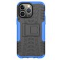 Shockproof Kickstand anti-slip kunststof en TPU hoesje geschikt voor iPhone 16 Pro Max - blauw