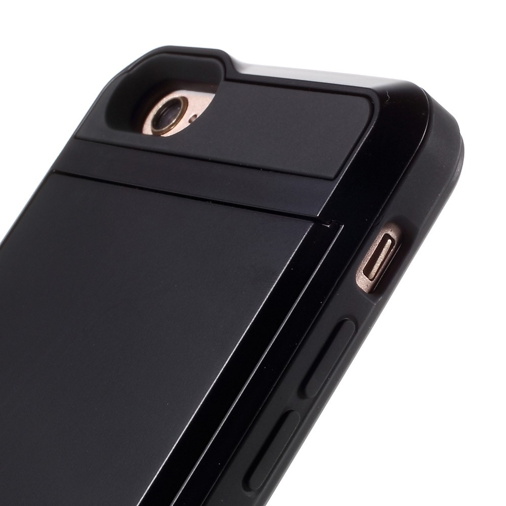natuurkundige klap Middel Secret Pasjeshouder hoesje iPhone 6 Plus/6s Plus hardcase - Portemonnee -  Wallet - Zwart