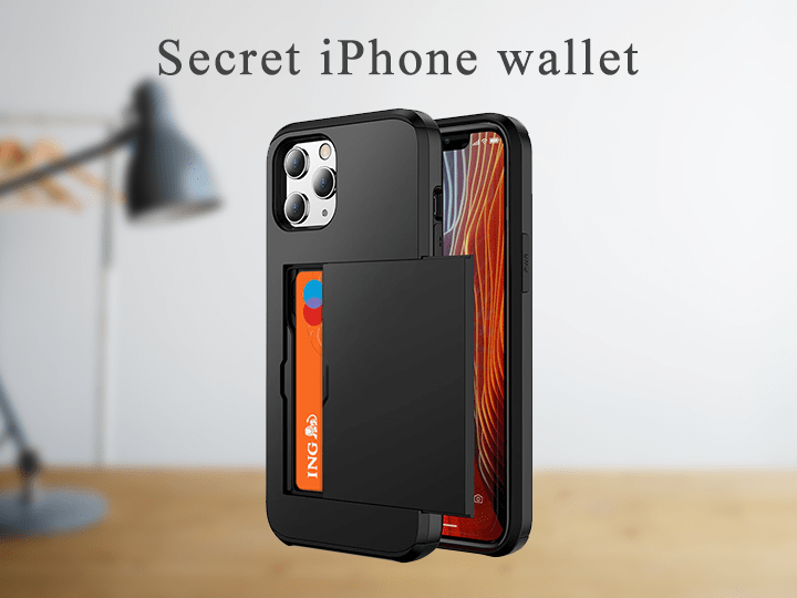 programma Bekijk het internet Humoristisch iPhone hoesje met secret pasjeshouder - De nieuwste wallet case
