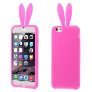Gedragen Welsprekend Religieus Fel roze Bunny iPhone 6/6s silicone cover Konijn hoesje kopen